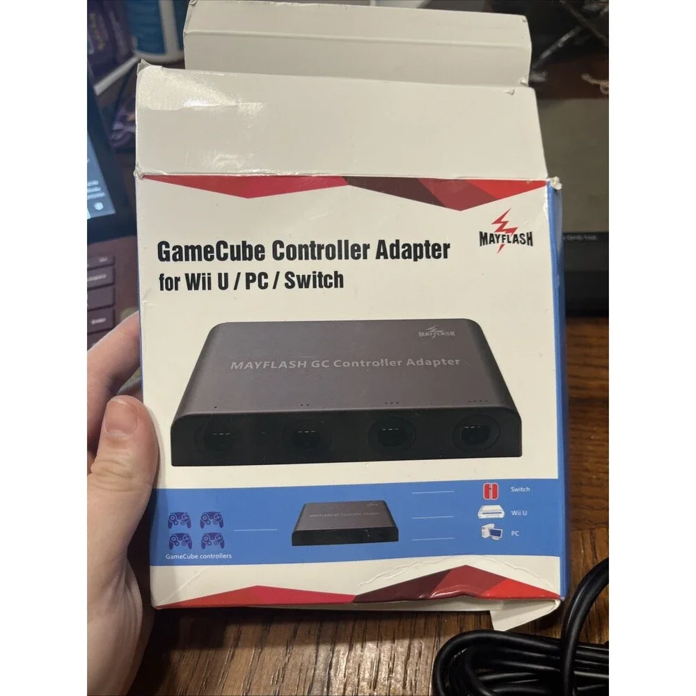 Mayflash GameCube Controller Adapter for Wii U, PC USB and Switch, 4 Port